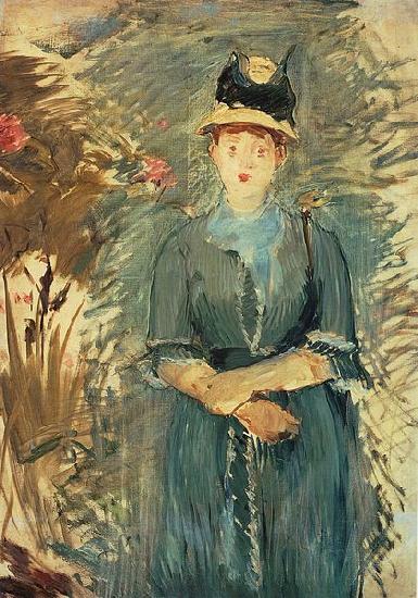 Edouard Manet Jeunne Fille dans les Fleurs oil painting picture